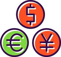design de ícone de vetor de moeda