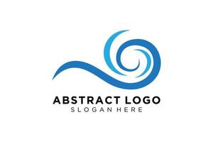 símbolo de logotipo de respingo de onda de água abstrata e design de ícone. vetor