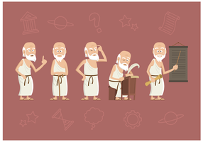 Vector de personagens de Sócrates grátis
