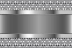 moderno prata e fundo metálico cinza vetor
