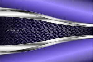 moderno prata e fundo metálico violeta vetor