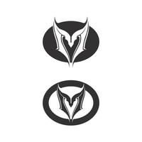 modelo de logotipo da letra m vetor