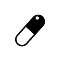 ícone de vetor abstrato de cápsula de pílula