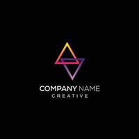 nome da empresa ícone símbolo logotipo gradiente cor vetor