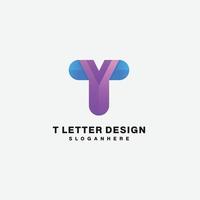 letra y design logotipo ícone cor gradiente vetor