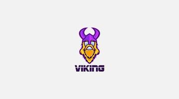 símbolo de ilustração de design de logotipo vetorial viking vetor