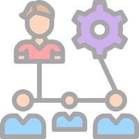 design de ícone de vetor de estrutura de organização