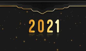 Banner de fundo de feliz ano novo de 2021