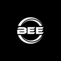 design de logotipo de carta de abelha na ilustração. logotipo vetorial, desenhos de caligrafia para logotipo, pôster, convite, etc. vetor