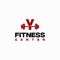 y vetor inicial de modelo de logotipo de centro de fitness, logotipo de academia de ginástica