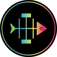design de ícone de vetor de diagrama de espinha de peixe