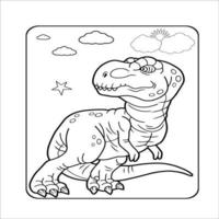 desenho de dinossauro para colorir 17684501 Vetor no Vecteezy