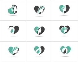 coleção de design de vetor de logotipo de pássaro.