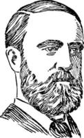 charles parnell, ilustração vintage vetor