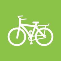 ícone de fundo de cor de linha i de bicicleta vetor