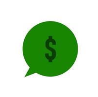 design de ícone de dinheiro verde vetor