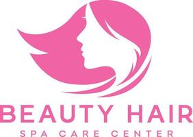 modelos de vetor de logotipo de centro de cuidados de spa de cabelo de beleza