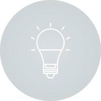 ícone de vetor de lâmpada elétrica