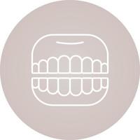 ícone de vetor de dentadura