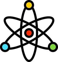 design de ícone de vetor de átomo