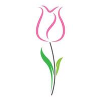 vetor de design de ícone de tulipa