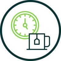 design de ícone de vetor de hora do chá