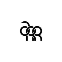 letras arr logotipo simples moderno limpo vetor