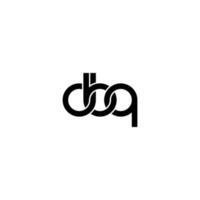 letras dbq logotipo simples moderno limpo vetor