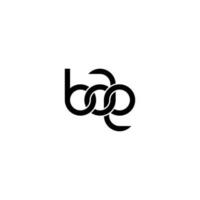 letras bae logotipo simples moderno limpo vetor