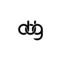 letras logotipo ddg simples moderno limpo vetor
