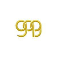 letras gqg logotipo simples moderno limpo vetor