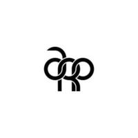 letras arp logotipo simples moderno limpo vetor