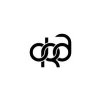 letras dra logotipo simples moderno limpo vetor