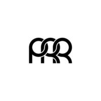letras prr logotipo simples moderno limpo vetor