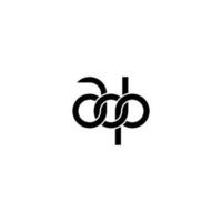 letras adp logotipo simples moderno limpo vetor