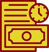 design de ícone de vetor de dívida de longo prazo