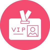 design de ícone de vetor de passe vip