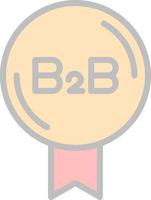 design de ícone de vetor b2b