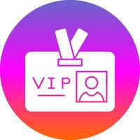 design de ícone de vetor de passe vip