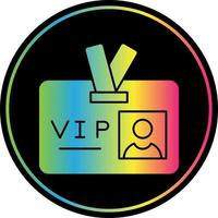 design de ícone de vetor de passe vip