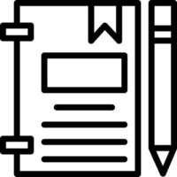 design de ícone de vetor de diário