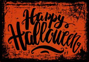 Spooky Grunge Happy Halloween Background vetor