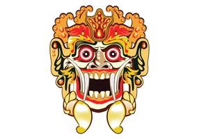 Barong Bali Mask Vector