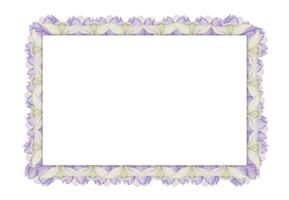 moldura quadrada desenhada à mão em aquarela com flores da primavera, açafrão, snowdrops, galhos, folhas. isolado no fundo branco. design para convites, casamento, cartões, papel de parede, impressão, têxtil. vetor