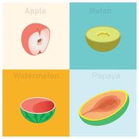 ilustração de frutas tropicais isométricas conjunto ícone ilustração vetorial. ilustração vetorial adequada para diagramas, infográficos e outros ativos gráficos vetor