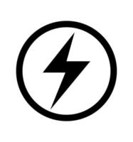 logotipo do flash thunder bolt moderno vetor