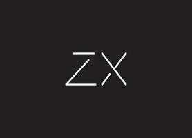 design de logotipo zx vetor