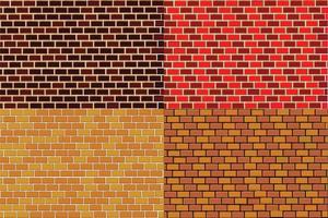 vetor de design de padrão sem costura de parede de tijolos vector pro