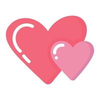 doodle clipart coração bonito para decoração vetor