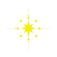 eps10 vetor amarelo canelado estrelas ícone da arte abstrata ou logotipo isolado no fundo branco. símbolo de estrelas em um estilo moderno simples e moderno para o design do seu site e aplicativo móvel